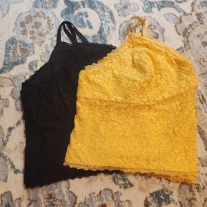 Lot of TWO Boutique by Ashley Nell Tipton lace crop top size 5X